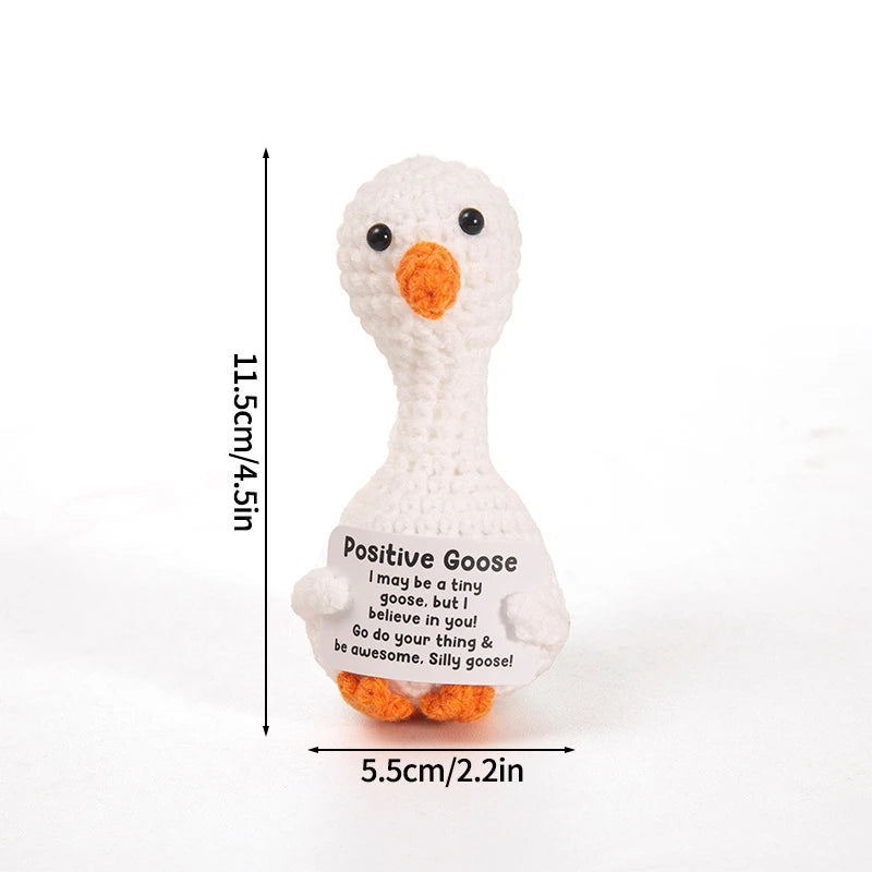 Crochet Positive Energy Doll Pocket Hug Mother's Day Gifts 2026 Handmade Knitted Ornament Handmade Crochet Doll Graduation Gifts Quick Pick Grocers
