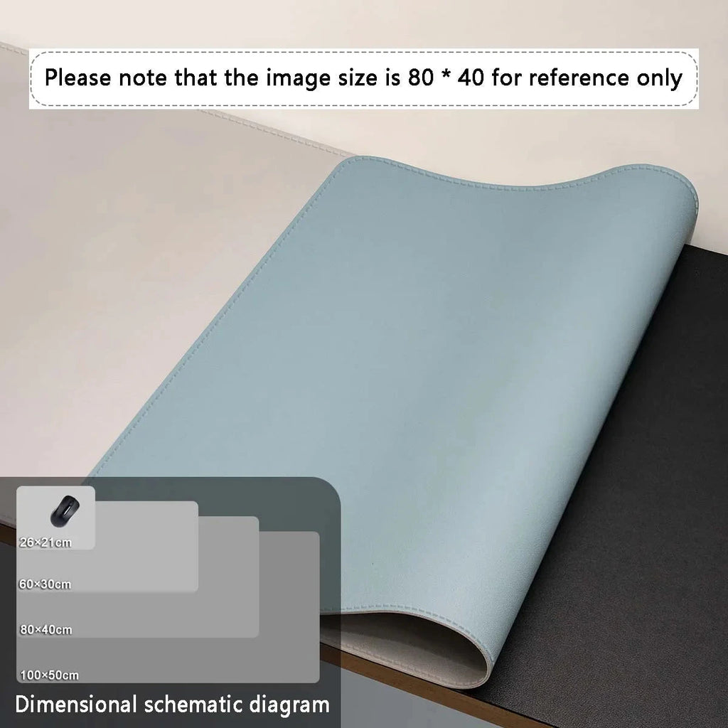 Mouse Pad Large Size Office Desk Protector Mat PU Leather Waterproof Desktop Keyboard Desk Pad Gaming Mousepad PC Accessories Econic Blanks