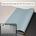 Mouse Pad Large Size Office Desk Protector Mat PU Leather Waterproof Desktop Keyboard Desk Pad Gaming Mousepad PC Accessories Econic Blanks