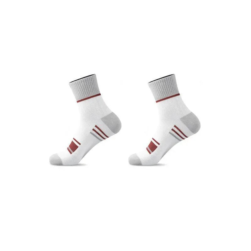 Men's Pure Cotton Socks Spring Striped Casual Socks Men's Anti-odor Antibacterial Business Socks High Quality Sports Sock Meias Quick Pick Grocers