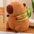 Strawberry Hat Capybara Plush Toy Simulation Turtle Backpack Capibara Stuffed Animals Papa Hand Circle Ring Small size Pendant Econic Blanks