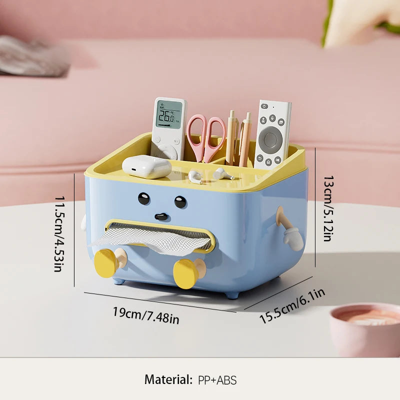 1pc Multifunctional Desktop Storage Box, Cosmetic Organisation Shelf Countertop Storage and Display Box (with Sticker) Quick Pick Grocers