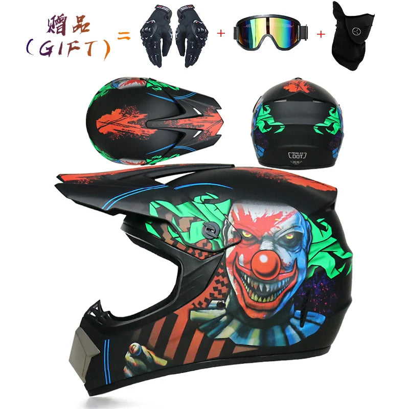 Safety Motocross Helmet Casco Motocross Bicycle Downhill Capacete ATV Cross Helmet Child Motorcycle Helmet Dot Abs 1KG Unisex
