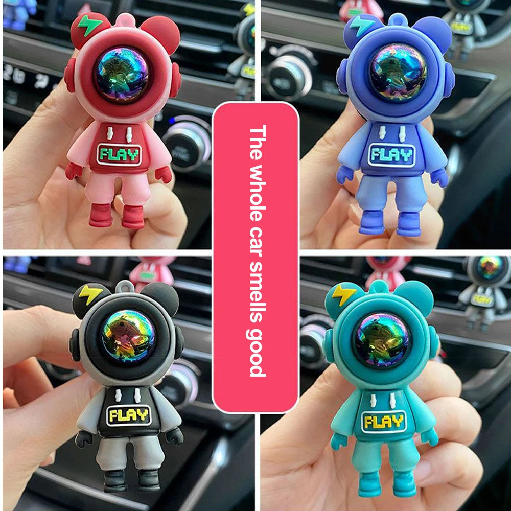 Cute Astronaut Figurines Ornaments Decoration Car Aromatherapy Air Freshener Air Vent Fragrance Interior Perfume Diffuser