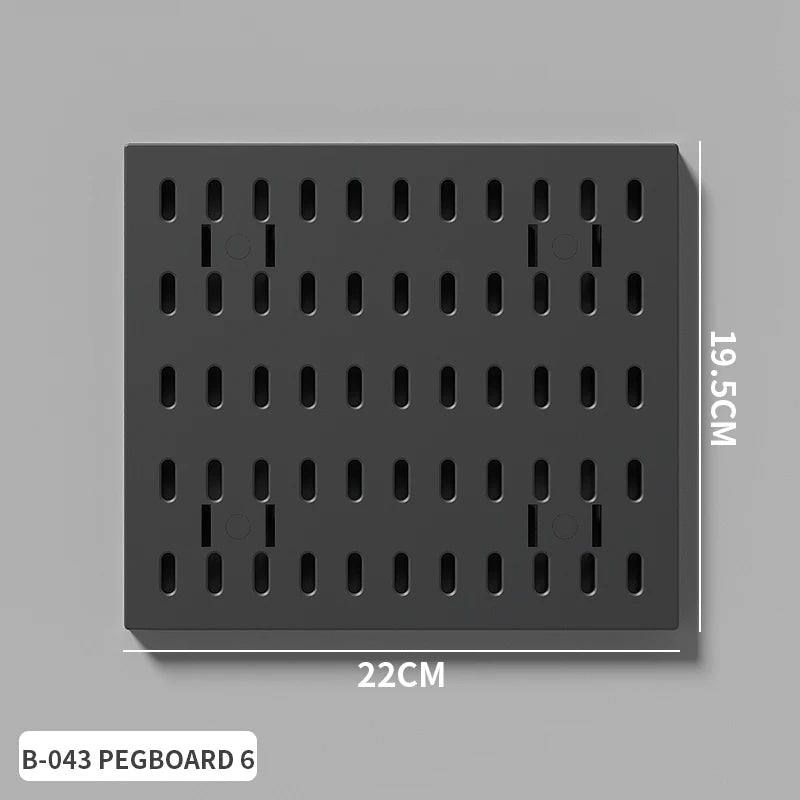 Home Study Storage Pegboard: Suitable for Displaying Figurines, Desk-Top Standing & Clip-On Storage for Furniture Items Quick Pick Grocers