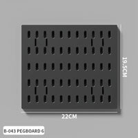Home Study Storage Pegboard: Suitable for Displaying Figurines, Desk-Top Standing & Clip-On Storage for Furniture Items Quick Pick Grocers