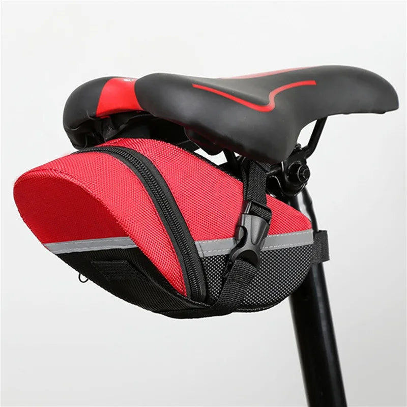 Nylon Bicycle Bag Waterproof Mountain Bike Saddle Storage Seat Rear Tool Pouch Outdoor Cycling  Accessories Quick Pick Grocers