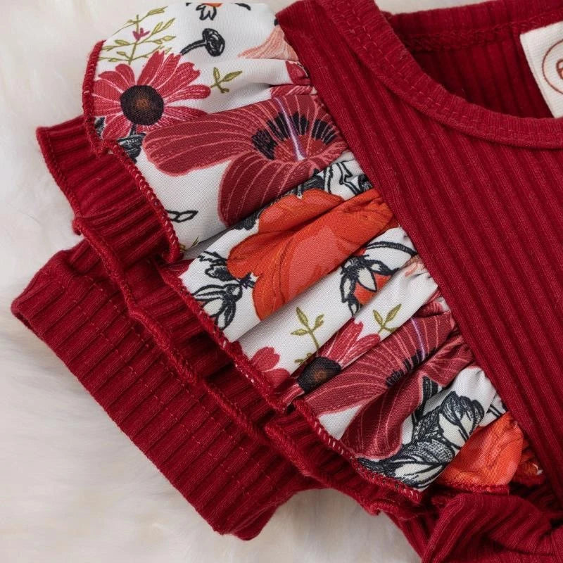 Summer Baby Girl Dress With Bowknot Striped Jumpsuit Cotton Dress For Newborn Floral Clothes Baby Crawling Clothes Quick Pick Grocers