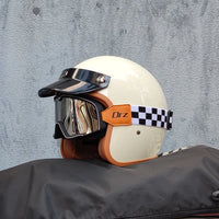 Retro semi-open motorcycle helmet cross-country motorcycle accessories motorcycle helmet 3/4 retro helmet in winter Quick Pick Grocers