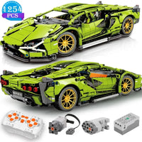 TOYLINX 1280Pcs Technical Building Blocks Racing Car Model Remote Control Electric RC Car Version Optional Construction Toys Quick Pick Grocers
