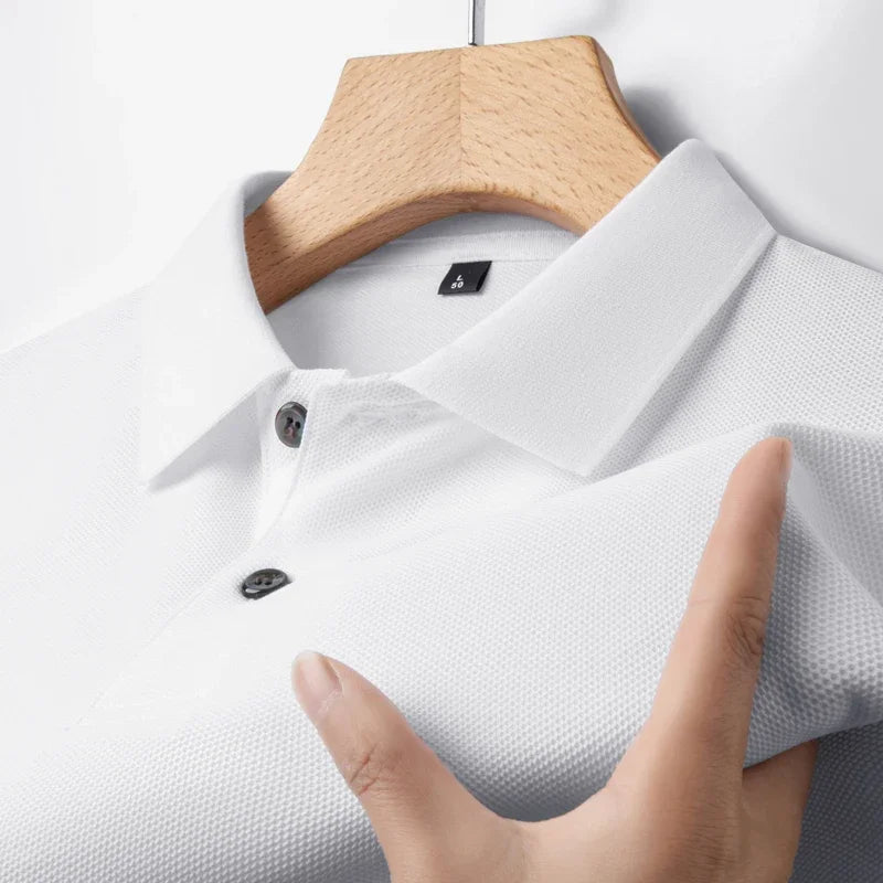 Men's 100% Cotton Polo Shirt - Summer Casual Breathable Tee,19 Colors,Ideal for Golf and Sports,Business Casual,Silk-Like Finish Quick Pick Grocers