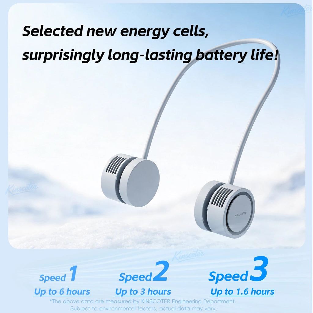 New Hanging Neck Fan Portable Cooling Fan Air Cooler USB Leafless Bladeless Neckband Mini Rechargeable Electric Fans Quick Pick Grocers
