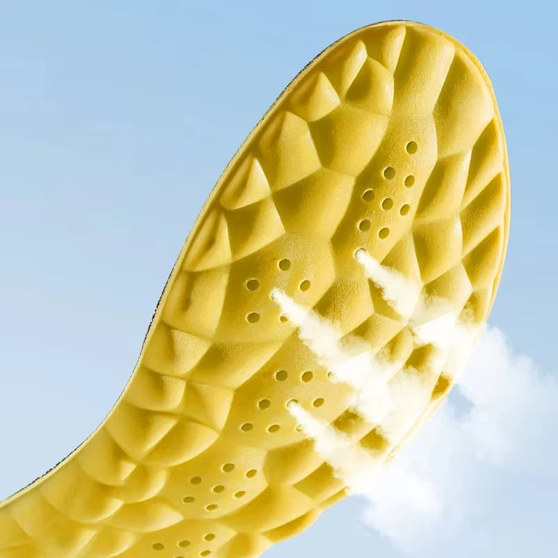 4D Cloud Technology PU Sole Sports Insoles For Shoes Soft Breathable Shock Absorption Cushion Running Orthopedic Care Insoles Quick Pick Grocers
