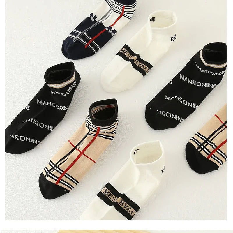 5/10pcs Men's Thin Breathable Low-Cut Socks - Anti-Odor, Moisture-Wicking, Lightweight, Comfortable & Versatile for Daily Wear Quick Pick Grocers