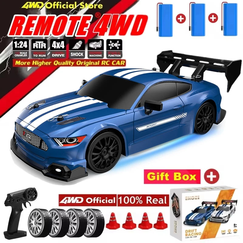 4WD RC Drift Car Remote Control GTRPRO AE86PRO Model 4x4 Racing RTR Radio Truck Vehicle Toy Gift for Boy Girl Children Kid Adult Econic Blanks