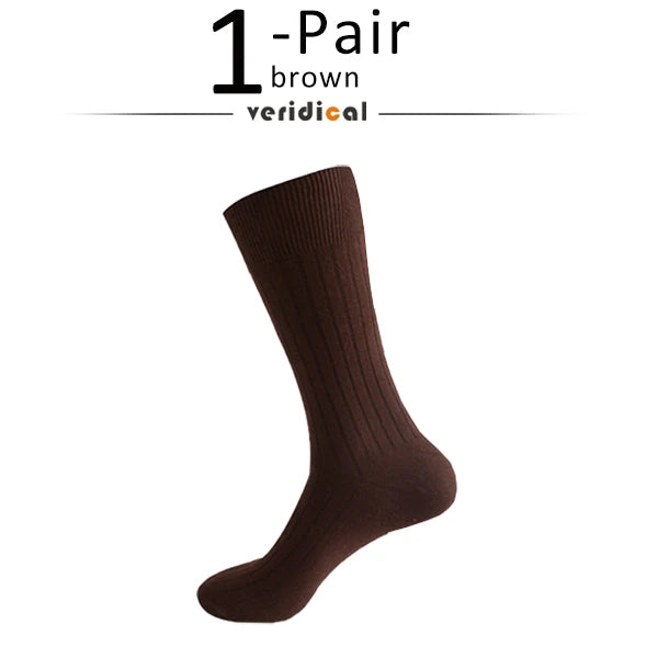 Man Long Socks Plus Combed Cotton Striped Business Breathable,Deodorant Party Dress Large Size Formal Socks Gentleman EU45-50 Quick Pick Grocers