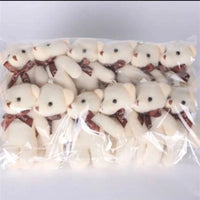 12pcs Mini Teddy Bear Plush Toys – Soft Keychain & Party Gift Dolls Econic Blanks