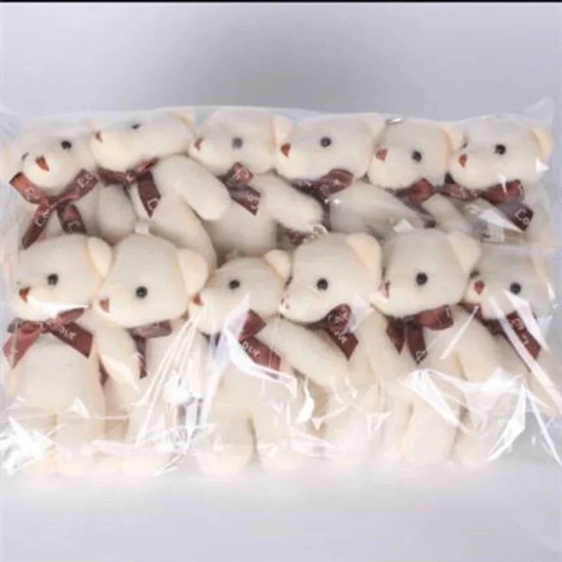 12pcs Mini Teddy Bear Plush Toys – Soft Keychain & Party Gift Dolls Econic Blanks
