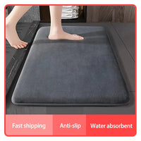 Super absorbent floor mat, super absorbent bath mat, super anti slip coral velvet bathroom floor mat, door mat Quick Pick Grocers