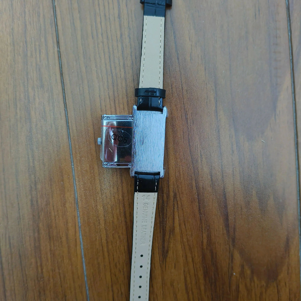 2025 Hot Sale Retro Niche Temperament Slide Design Leather Quartz Square Exquisite and Versatile Digital Watch 21mm Quick Pick Grocers