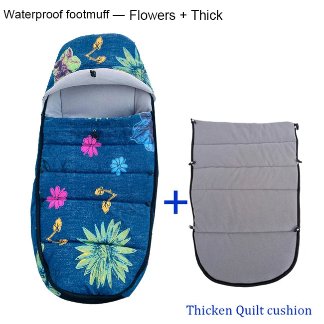 Universaln Stroller Footmuff Compatible with all YOYO Strollers and Bugaboo strollers - Windproof, Waterproof & Thermal Warm Purest Peak
