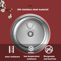 Chinese Style Vacuum Flask With Temperature Display Retro Smart Insulated Water Bottles 304 Stainless Steel Thermal Cu Travel Quick Pick Grocers