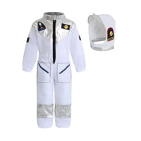 Boy's Cartoon Astronaut Cosplay Costume, Halloween Dress Up One-piece Jumpsuit & Hat, Kid's Dress Up Outfit For Carnival Party Quick Pick Grocers