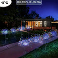 NEW 200LEDs Solar Fireworks Lights Outdoor Waterproof Solar Garden Lights 8 Lighting Modes With Remote Control Decorations Light Econic Blanks