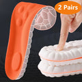 1/2/4pairs Latex Sport Insoles Soft High Elasticity Shoe Pads Orthotic Breathable Shock Absorption Cushion Arch Support Insole Quick Pick Grocers