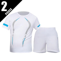 2/4/6 Pcs Plus Size Men's Quick-drying Short-sleeved Shorts Suit Men's Leisure Sports Running Fitness T-shirt Joker Shorts Teen Quick Pick Grocers