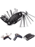 16 in 1 Portable Bicycle Repair Tools Kit Hex Wrench Nut Tire Screwdriver Motorcycle Bicycle Repair Tools Quick Pick Grocers