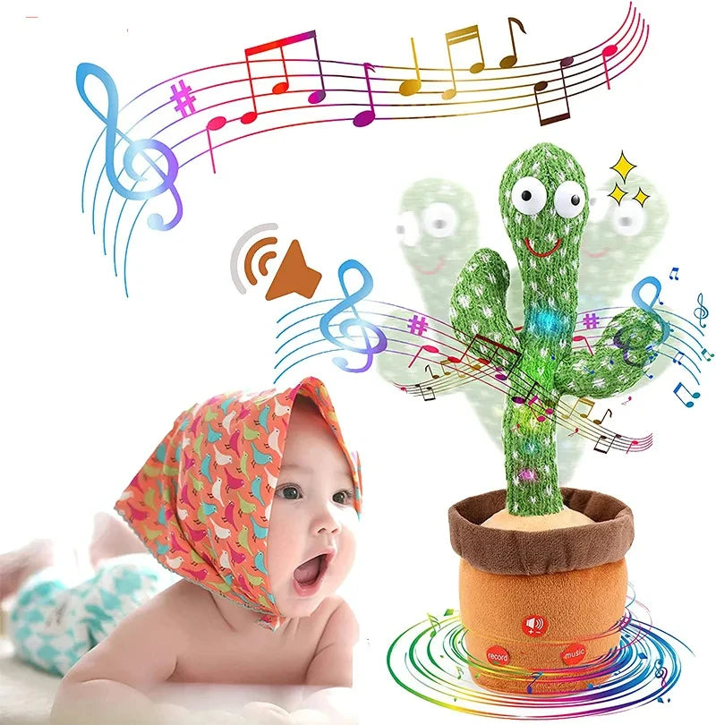 1pc Dancing Cactus Toy,Repeat Talking ,Song Speaker Wriggle Dancing Sing Talk, Plushie Stuffed ,Interaction and Decoration Quick Pick Grocers