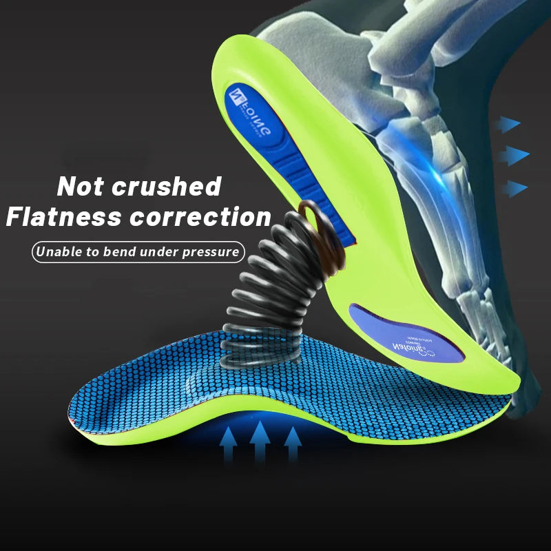 Orthopedic Insoles for Feet Sport Shock-absorbing Insole for Shoes Arch Support Plantar Fasciitis Templates Pads Men Women Sole Quick Pick Grocers