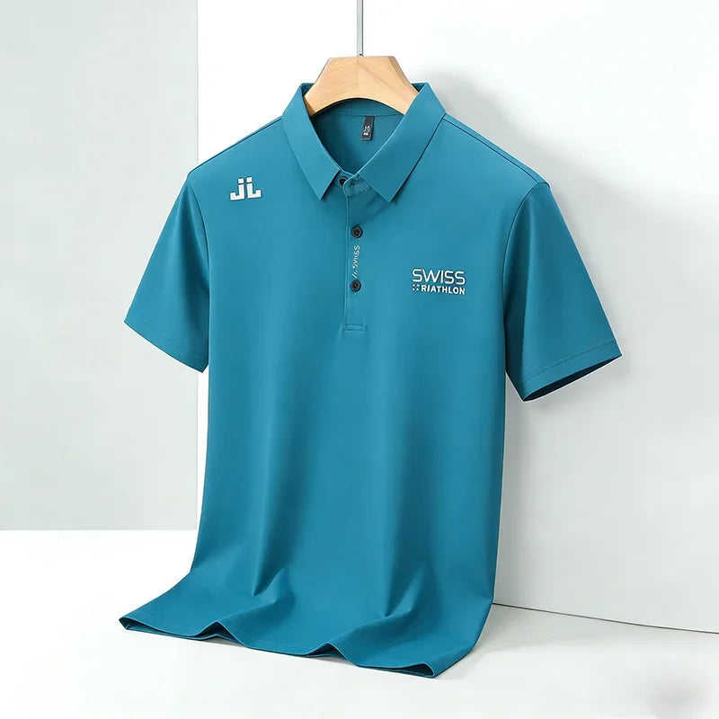 2026 New Men's Regular Fit Short Sleeve Polo Shirt Soft Comfortable Fabric Casual Sport Summer Fashion Top Tee Quick Pick Grocers