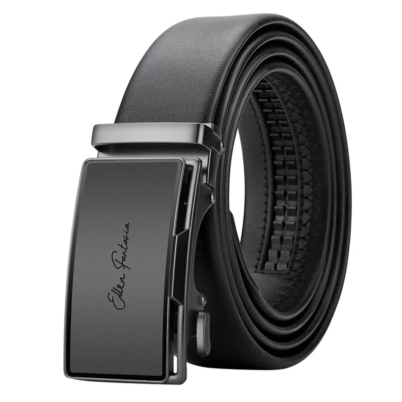OYIFAN Men Belt Genuine Leather Belt for men Automatic belts Adjustable waistband Business belts 허리띠 Quick Pick Grocers