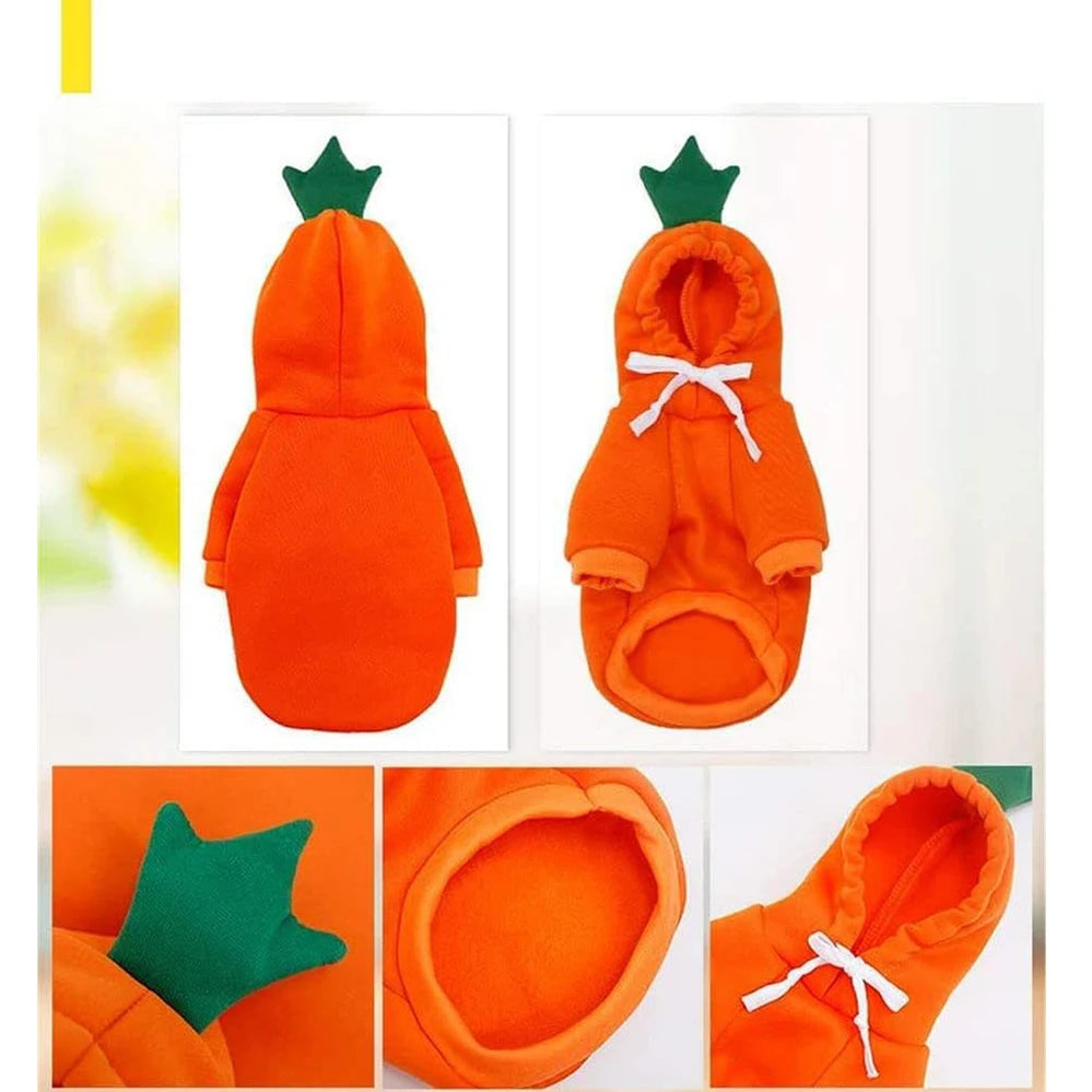 Cute Dog Hoodie Pet Fruit Clothes Funny Dog Cat Coats with Hat Halloween Cosplay Costume Dogs Hooded Sweatshirt for Puppies Cat Econic Blanks