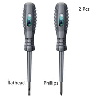 Multifunctional Electrician Test Screwdriver AC Non-contact Induction Test Pen Voltage Tester 70-600V Red Green Induction Lights Quick Pick Grocers