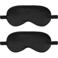 2-Pack Silk Sleep Mask - Elastic Blackout Eye Mask & Blindfold for Full Night'S Sleep, Light Blocking, Adjustable Strap Quick Pick Grocers