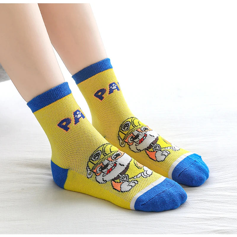 5 Pairs Paw Patrol Kids Socks Cotton Boys Cute Cartoon Socks for Children Baby Casual Socks Spring and Summer Boys Socks Quick Pick Grocers