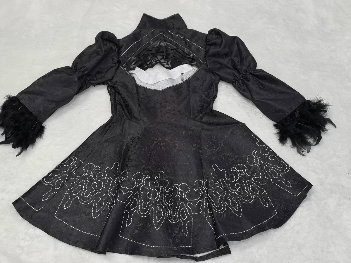 Anime Nier Automata Cosplay 9S Yorha 2B Cosplay Suit Male Women Outfit Wig Disguise Costume Plus Size Fancy Party Black Dress Quick Pick Grocers