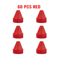 20/40/60 PCS Colorful Windproof Skate Marker Cones Roller Football Marking Cup Soccer Training Equipment Quick Pick Grocers