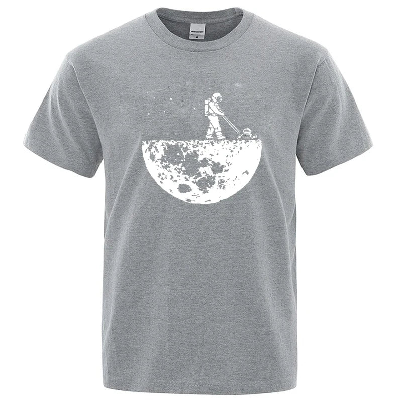 Men T-shirt High Quality Funny Cotton Blend Lunar Cleaner Printing Casual Cool Loose O-neck Male  for MenT-shirt Hip Hop Tees Quick Pick Grocers