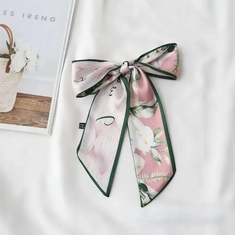 Cashew flower silk scarf, double-sided printed headband, ins decoration, versatile triangle scarf accessories Quick Pick Grocers