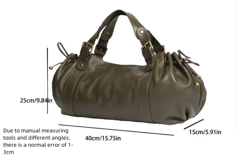 Women's Crossbody Simple Handbag Commuter Shoulder Boston Bag Stylish Versatile Work Bag Soft Polyester Interior Quick Pick Grocers