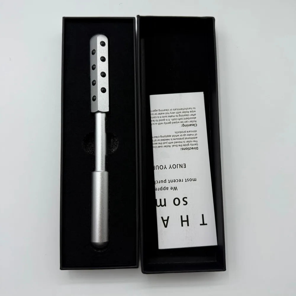24 Germanium Face Massage Beauty Acupoint Roller Stick Wholesale Beauty Roller Tool Face Gua Sha Massager Women Skin Care Beauty Purest Peak