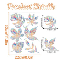 Rainbow Suncatcher Window Stickers PVC Cat Butterfly Prism Glass Wall Sticker Home Kids Bedroom Decoration Self Adhesive Decal Quick Pick Grocers