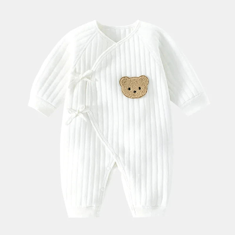 Boys Girls Bodysuit Newborn Winter Onesie Clothes Cotton Toddler Home Wear  0-6M Thickened Spring and Autumn Clothing Econic Blanks