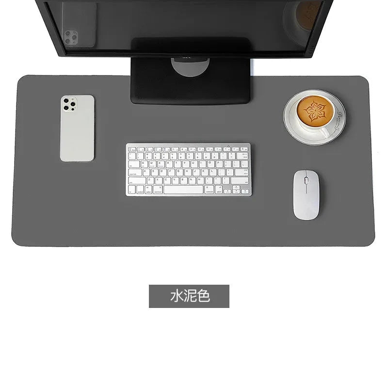 white mousepad Portable Mouse pad large Gaming Waterproof Non-slip PU Suede Desk Mat Computer Keyboard desk pad Mats Econic Blanks