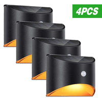 LED Solar Light Outdoor Motion Sensor Wall Lights Waterproof Garden Wall Lamp Solar Power Lighting Decorative Wall Stair Fence Quick Pick Grocers