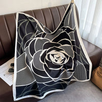 90*90Cm Square Scarf Twill Silk Feeling Women Head Shawls and Wraps Luxury Hair Tree Print Neck Scarves Hijab Bandana Pashmina Quick Pick Grocers
